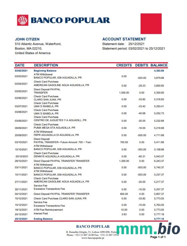 Portugal Banco Carregosa word pdf